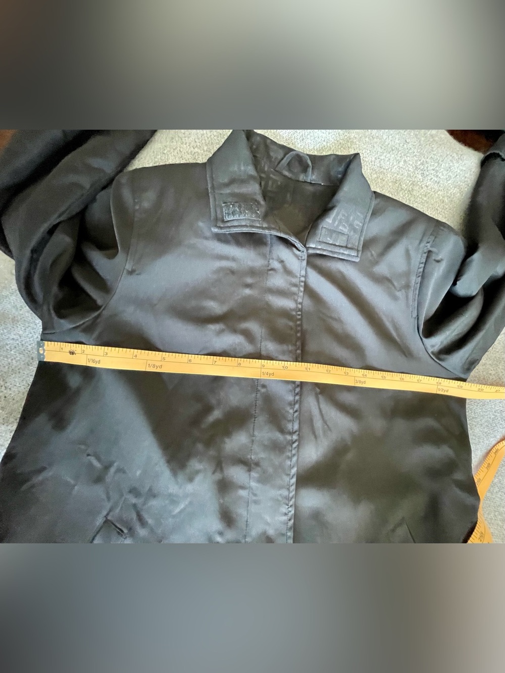 Fendi Silk Trench Coat with Zucca Silk Wool Blend Lining Vintage - Picture 14 of 17